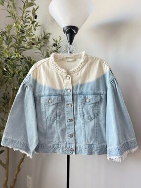 Ulla Johnson Kloe Jacket Blue Denim Size 6